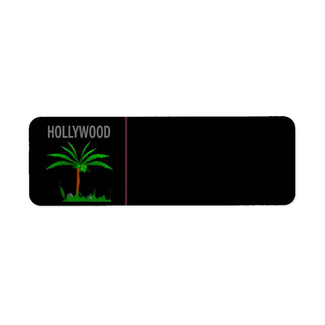 Étiquette d'adresse de retour de Los Angeles (Devant)