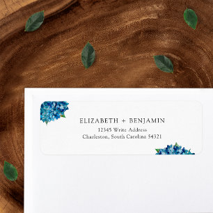 Étiquette d'adresse de retour de RSVP de mariage a