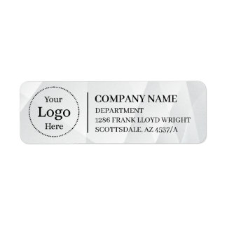 Étiquette d'adresse de retour d'entreprise personn