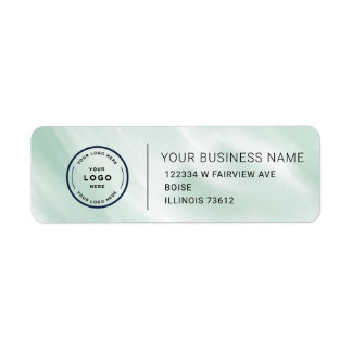 Étiquette d'adresse de retour d'entreprise personn