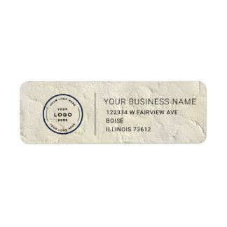 Étiquette d'adresse de retour d'entreprise personn