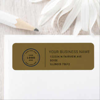 Étiquette d'adresse de retour d'entreprise personn