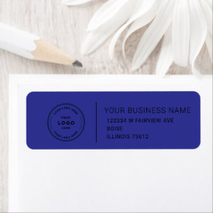 Étiquette d'adresse de retour d'entreprise personn