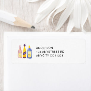 Étiquette d'adresse de retour du bar