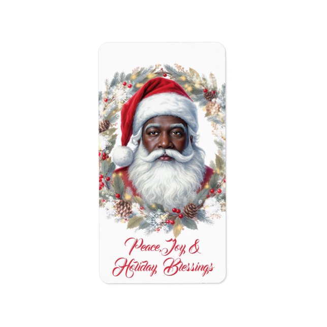 Étiquette d'adresse de retour du Père Noël  (Devant)