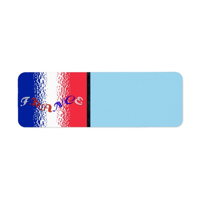 Étiquette d'adresse de retour France (Devant)