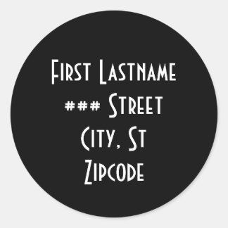 étiquette d'adresse de retour - informations perso