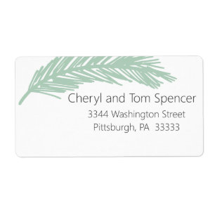 Étiquette d'adresse de retour minimale facile à li