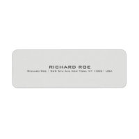 Étiquette d'adresse de retour moderne Creative Pro