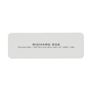 Étiquette d'adresse de retour moderne Creative Pro