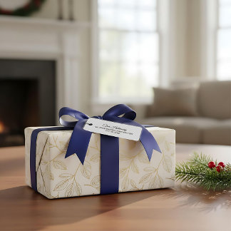 Étiquette d'adresse de retour moderne personnalisé