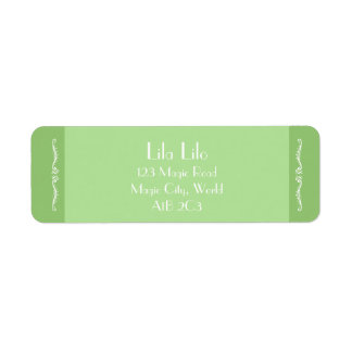 Étiquette d'adresse de retour personnalisée pour l