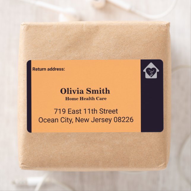 Étiquette d'adresse de retour personnalisée pour s (En situation)