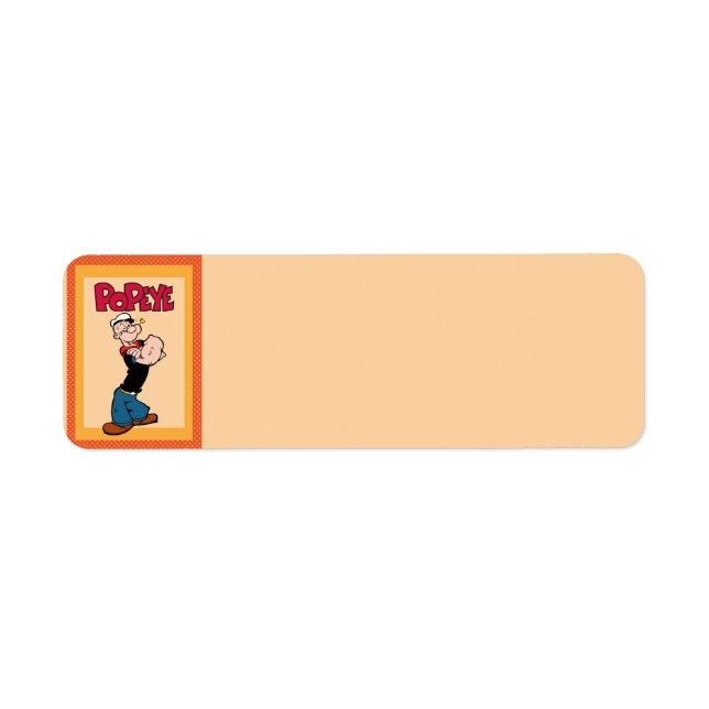 Étiquette d'adresse de retour Popeye (Devant)