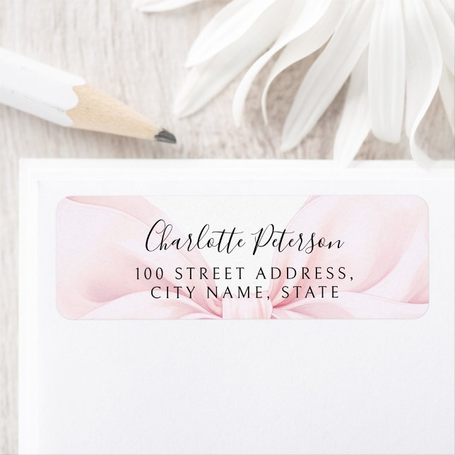 Étiquette d'adresse de retour pour baby shower ave (Créateur téléchargé)
