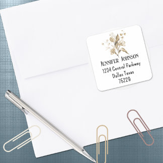 Étiquette d'adresse de retour pour Baby Shower Boh