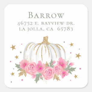Étiquette d'adresse de retour pour Baby Shower Pet