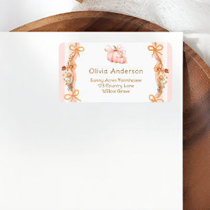 Étiquette d'adresse de retour pour baby shower sur