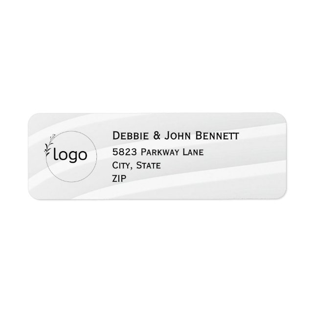 Étiquette d'adresse de retour pour entreprise de m (Devant)