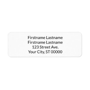 Étiquette d'adresse de retour pour un couple avec