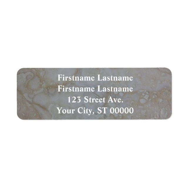 Étiquette d'adresse de retour pour un couple avec  (Devant)