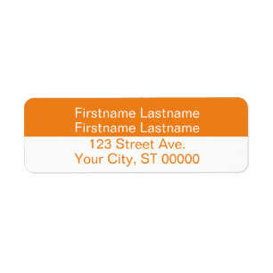 Étiquette d'adresse de retour pour un couple avec