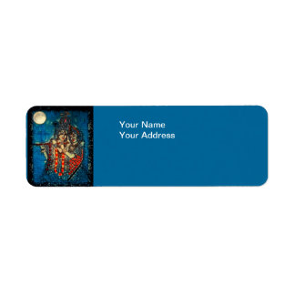 Étiquette d'adresse de retour Radha Krishna2
