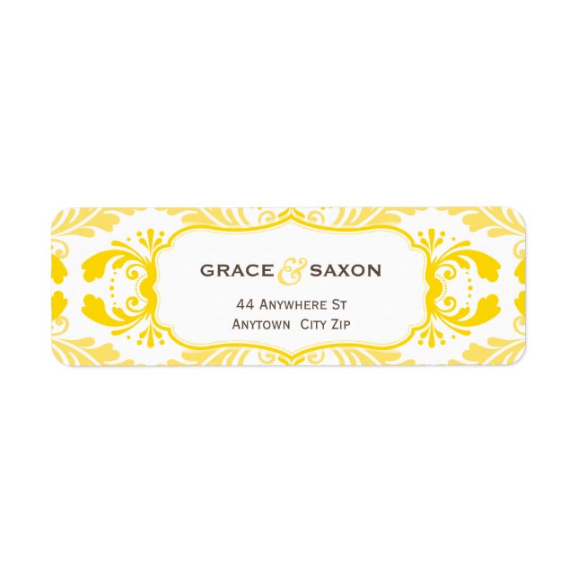 ÉTIQUETTE D'ADRESSE DE RETOUR :: savvy 1L (Devant)