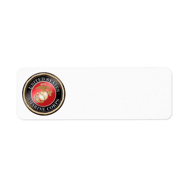 Étiquette d'adresse de retour USMC (Devant)