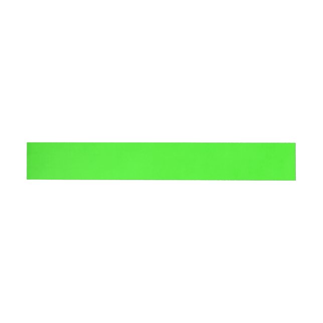 Étiquette d'adresse enroulable vert néon – Personn (Individuel)