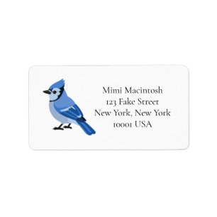 Étiquette d'adresse Geai bleu