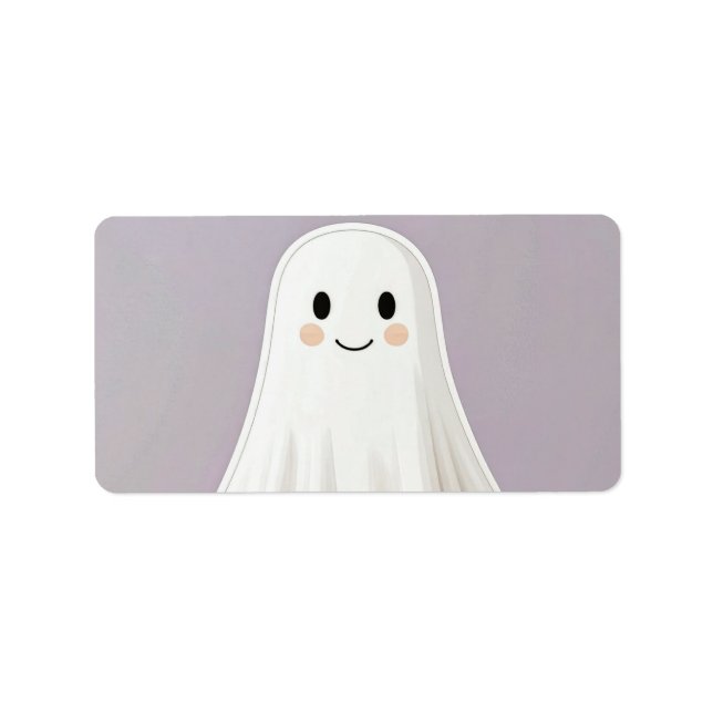 Étiquette d'adresse mignonne Halloween (Devant)