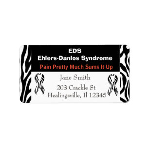 Étiquette d'adresse postale EDS Syndrome d'Ehlers-