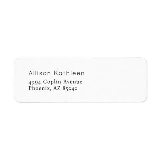 Étiquette d'adresse pour Baby Shower Élégant Minim