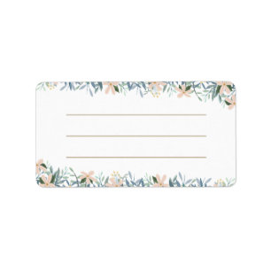 Étiquette d'adresse pour enveloppe de mariage aux