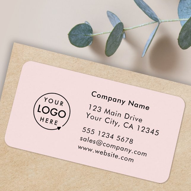 Étiquette d'adresse professionnelle | Autocollant  (Company branded return address labels for everyday business professional mailing needs)