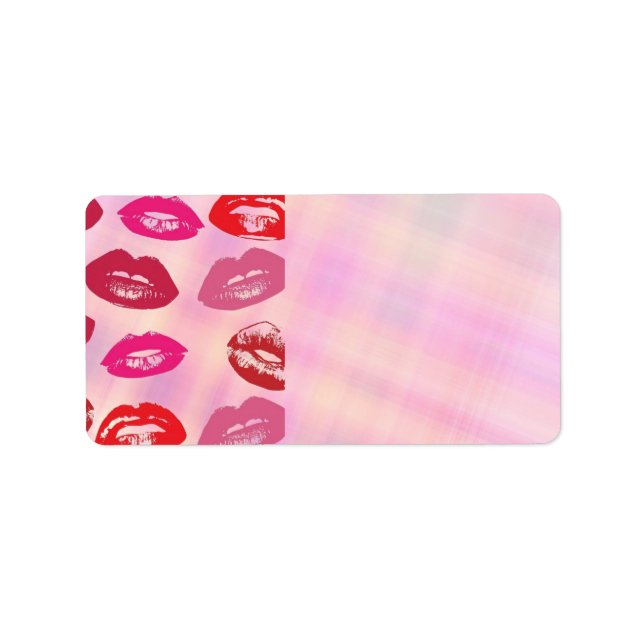 Étiquette d'adresses de lèvres (Devant)