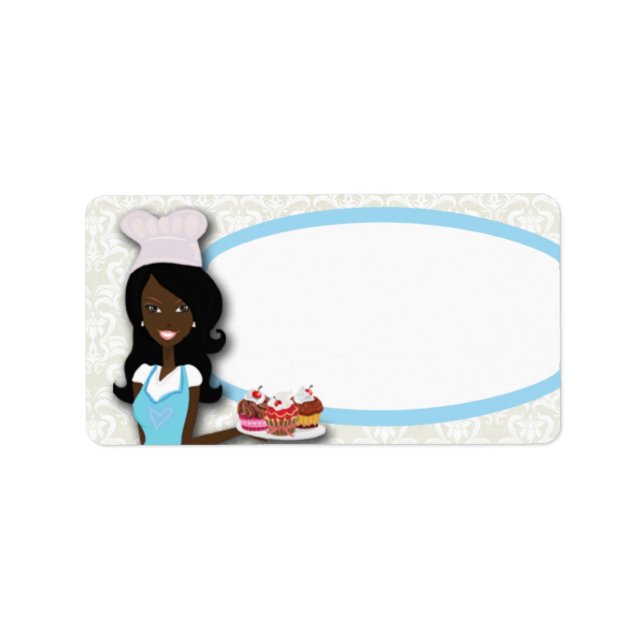 étiquette d'adresses de messagerie afro-américaine (Devant)