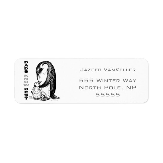 Étiquette Dads Know Best (Devant)