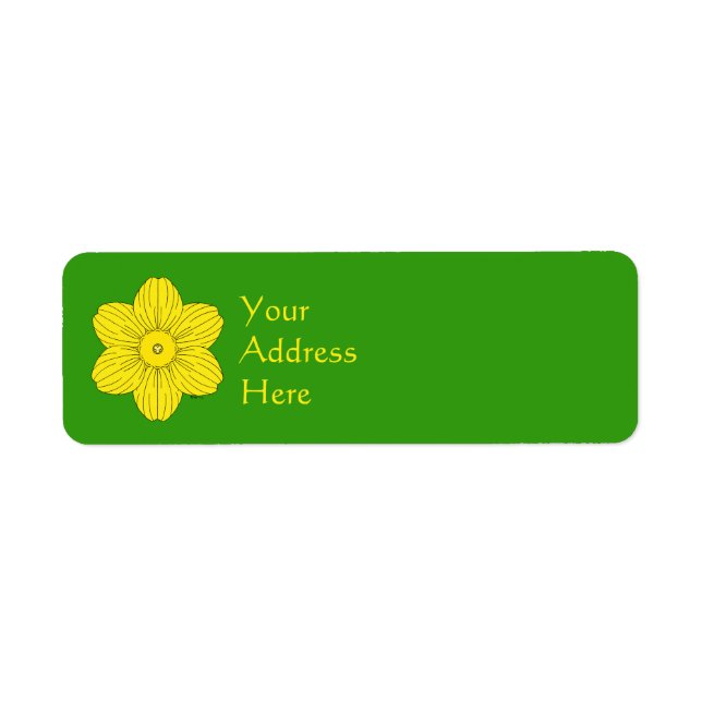 Étiquette Daffodique héraldique (Devant)
