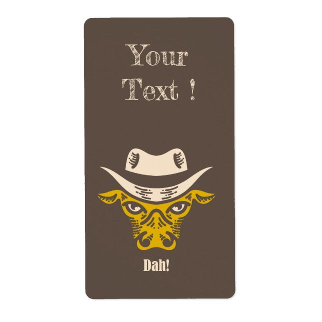 Étiquette Dah ! (Devant)