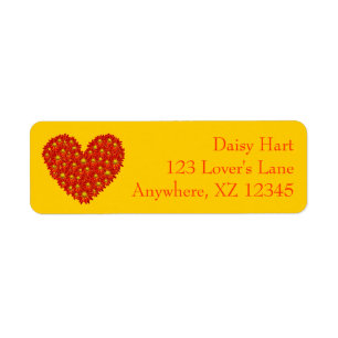 Étiquette Daisy Heart