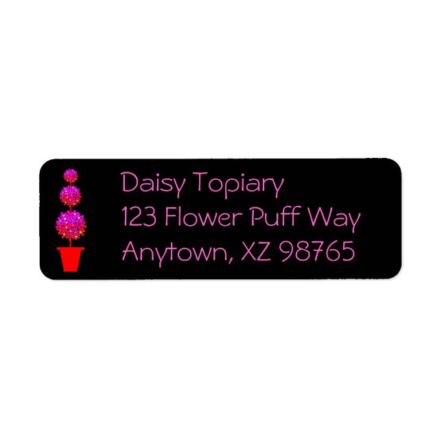 Étiquette Daisy Topiary (Devant)