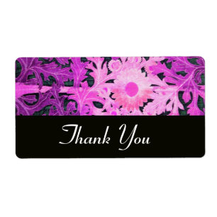 Étiquette DAISY, violet violet noir