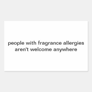 étiquette d'allergies parfumées