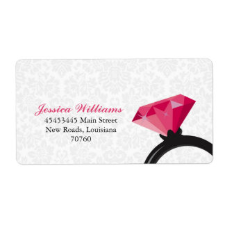 Étiquette Damask Bling