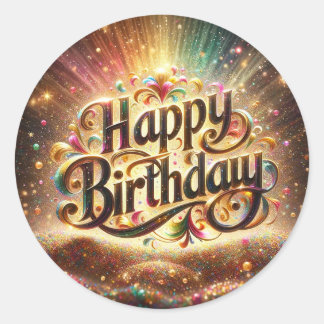 étiquette d'anniversaire