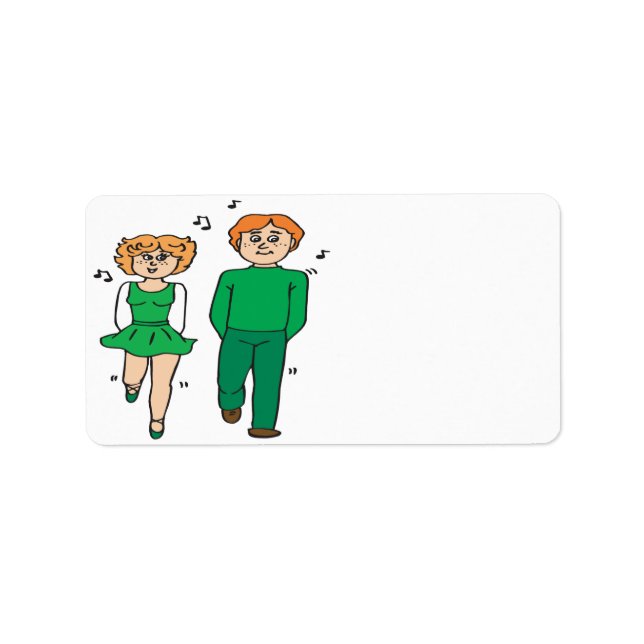 Étiquette Danse irlandaise (Devant)