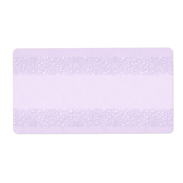 Étiquette d'apothecaire floral de lavande (Devant)