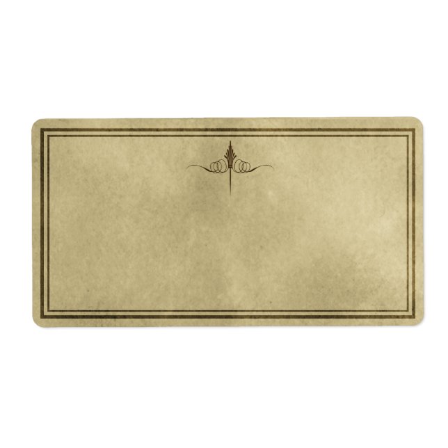 Étiquette d'apposition simple d'élégance (Devant)